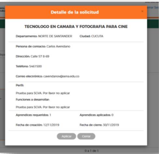 Aplicar a oferta