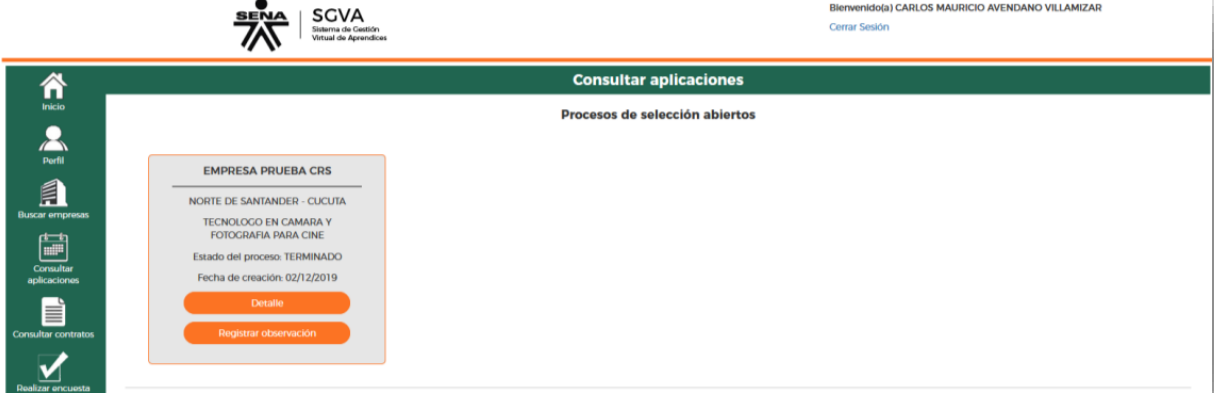 Registrar observación