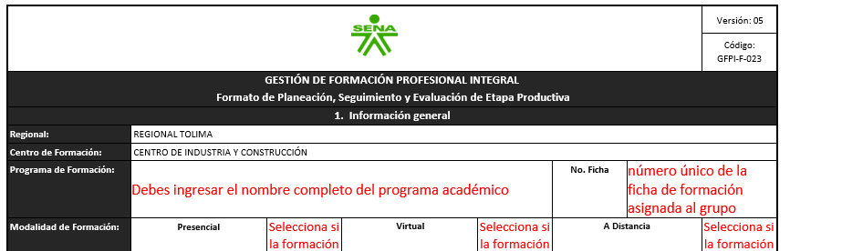 1. Información General